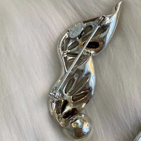 LOT/COLLECTION RHINESTONE/FAUX PEARL BROOCHES (CORO, MARVELLA, ROBERT, GOLDETTE) - Picture 12 of 16